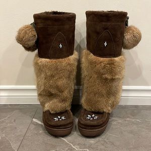 Manitobah Mukluks Kanada Mukluk Size 6 Brown